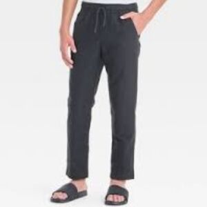 Art Class Woven Pull On Pants-Charcoal